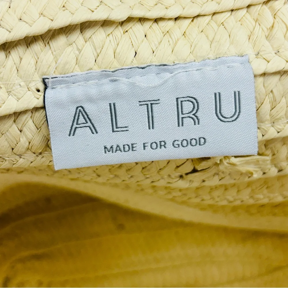 Altru Made For Good Two-Tone Straw Tote – Woven Beach & Market Bag - Picture 4 of 5